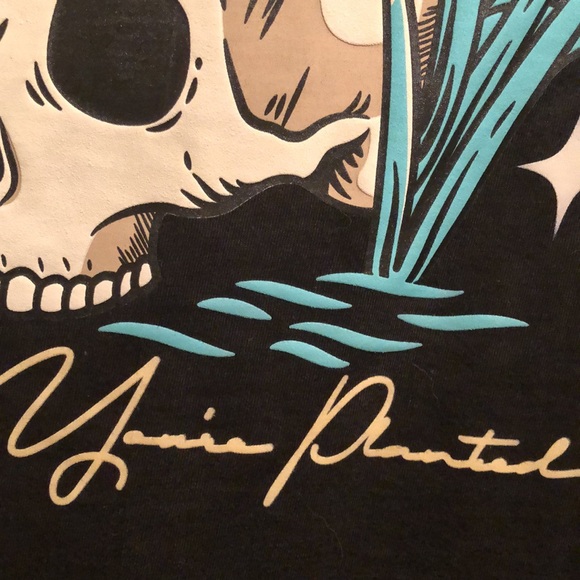 NWT GSTR Grow Where You’re Planted Shirt. Unisex Top. Black with teal & yellow - Picture 11 of 14